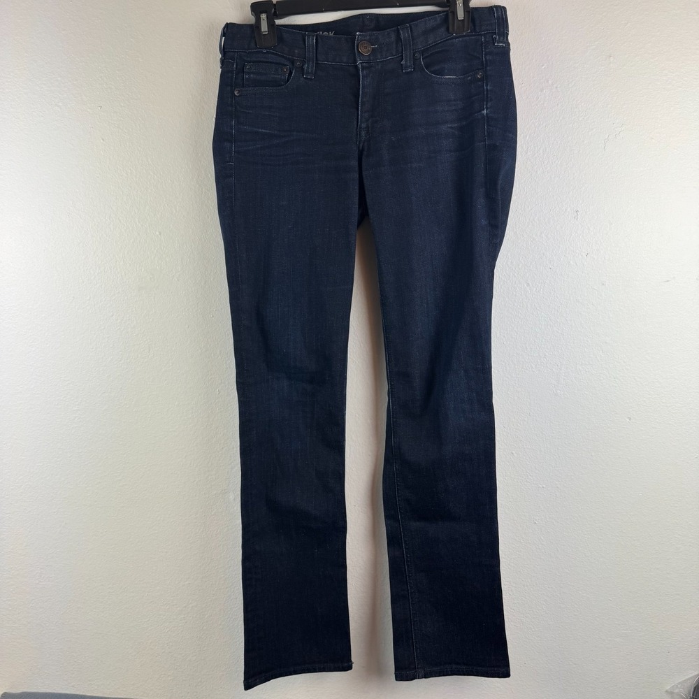 J. CREW Matchstick Womens Straight dark rinse blue denim jeans - 27‎ SHORT